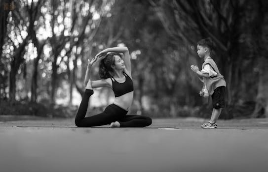 woman practicing meditation outdoors