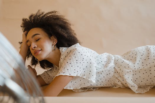 woman enjoying a restful sleep