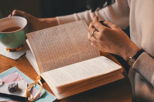 woman writing in a journal