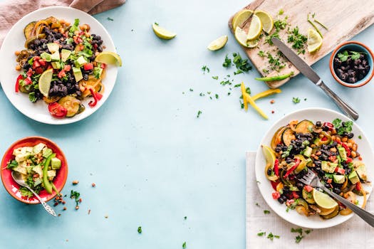 healthy salad with colorful vegetables