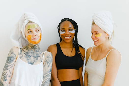 woman enjoying a DIY skincare treatment