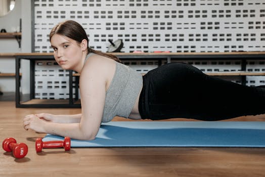 woman exercising