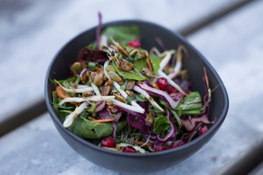 healthy meal prep with colorful veggies