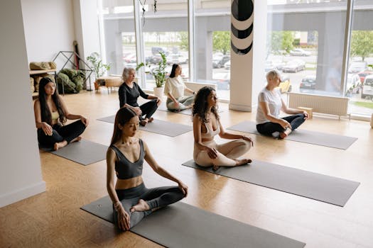 group yoga class