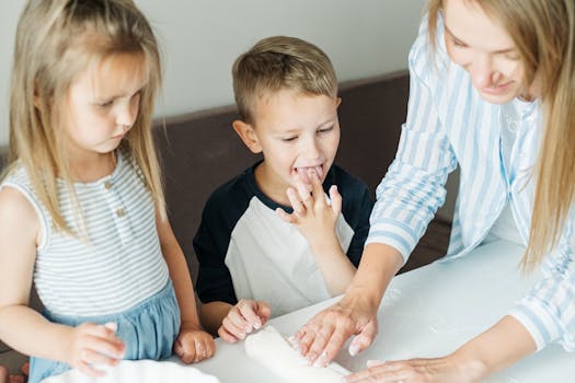 family enjoying quality time together