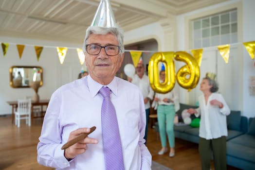 a group of seniors enjoying a social event