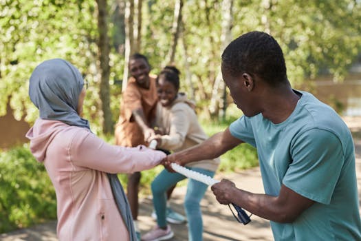 women enjoying outdoor activities together