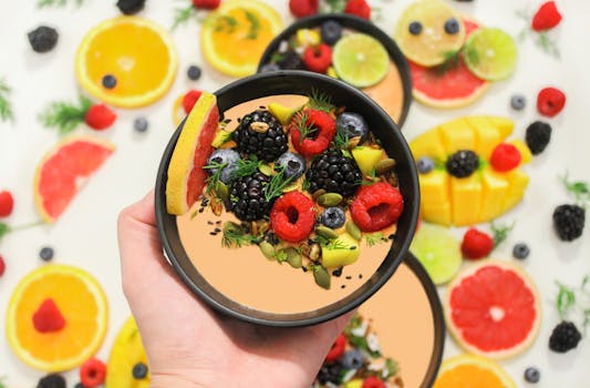 fresh berries in a bowl