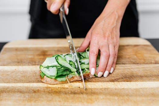 fresh vegetables on a cutting board