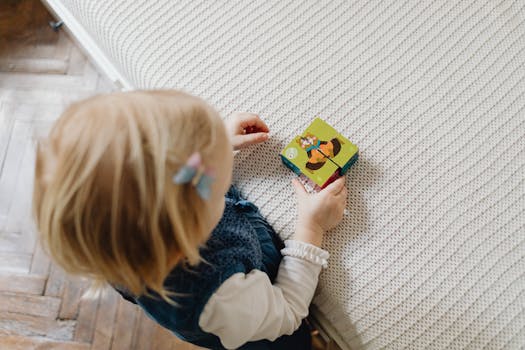 woman solving a puzzle