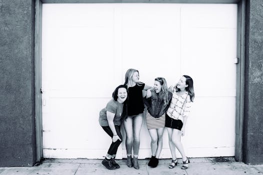 group of women laughing together