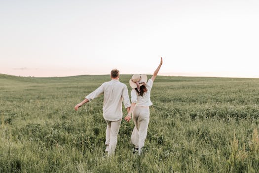 women enjoying nature